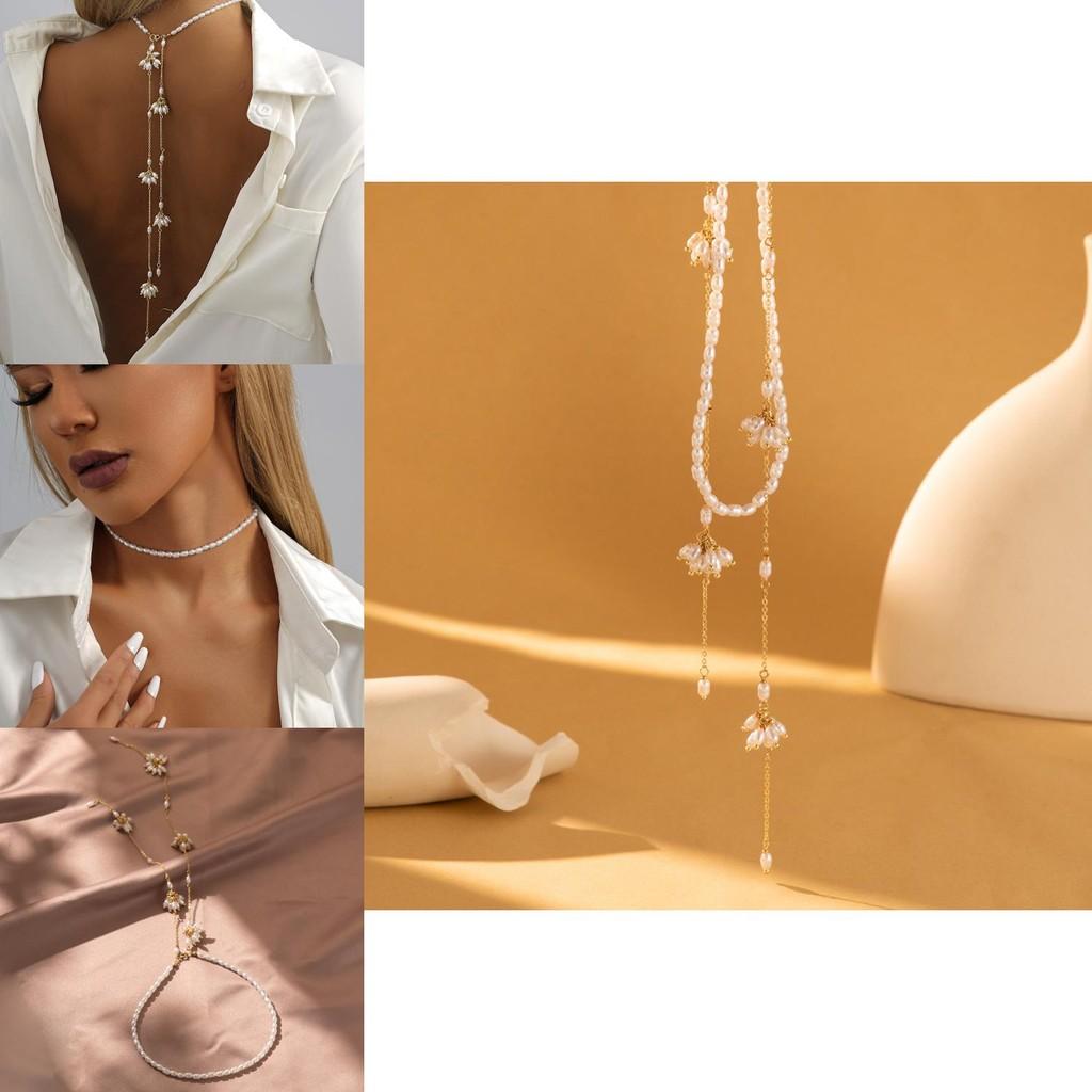 Copper Stylish Chain Necklace For Women With Eyecatching Shape Geometric