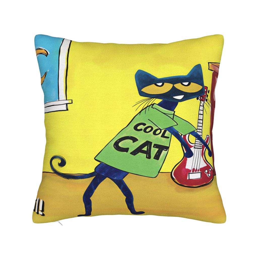 Pillow Cover P-Pete The Cat Morden Pillow Case For Chair Sofa Home Decor Pillowcases