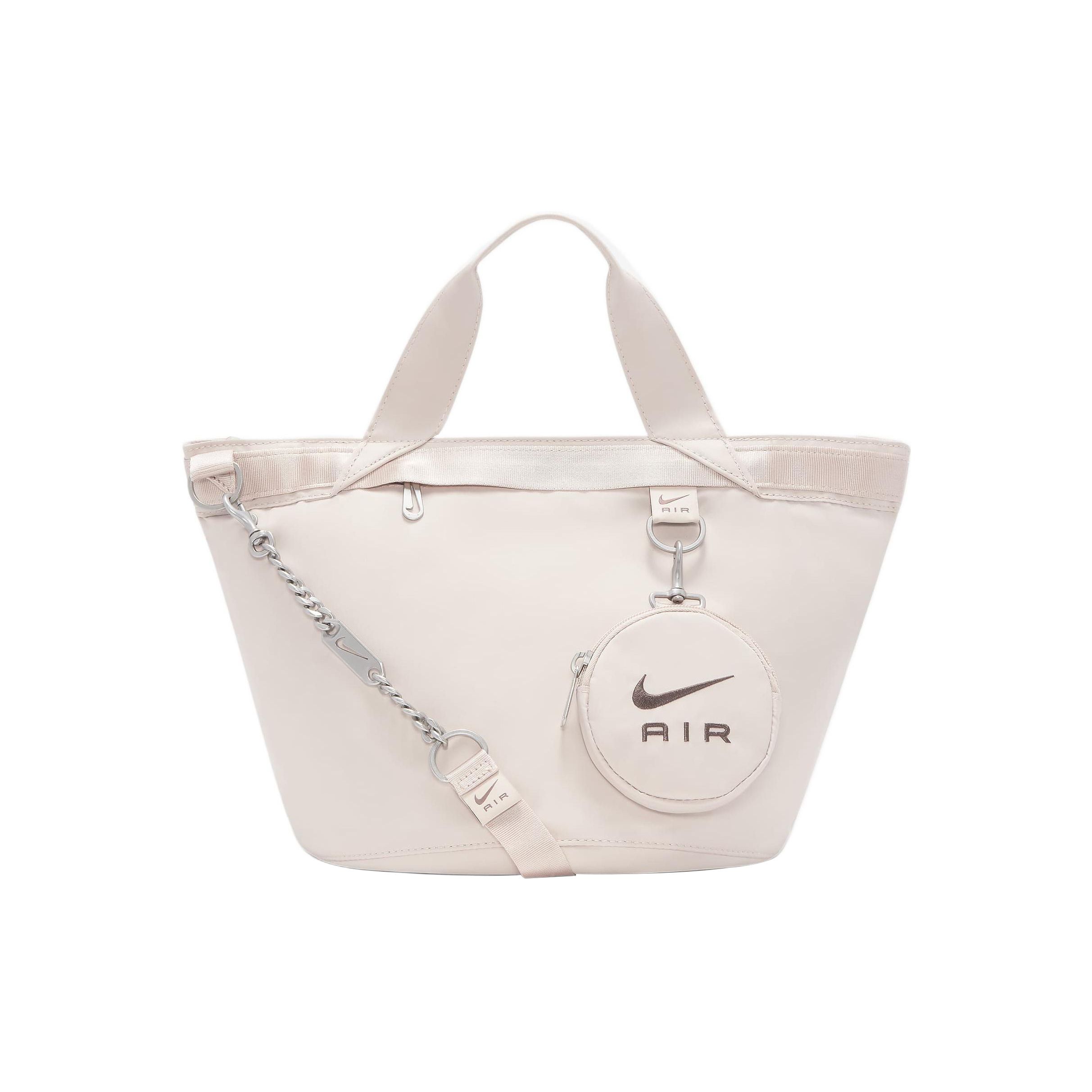 Nike Air Futura Luxe Fabric Tote Bag Unisex Tote Bags DR5671-292 Fossil Limestone/Eclipse Fuchsia
