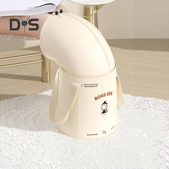 Collapsible Foot Bath Bucket with 5-Layer Insulation Portable Soaking Bag Hot Cold Baths Waterproof Design Foot Spa Bucket