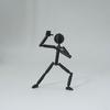 Mehrgelenkige Mehrgelenkige Strichmännchen-Spielzeug Bewegliche 3D-Druck 3D-Gedruckte Mannequin Neuheit Actionfigur Strichmännchen Zusammengebauter Roboter
