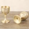 Brass Wine Glass Classical Wine Set Wine Cup Handmade Small Goblet Household Copper Wine Glass Drinkware Tumbler Cups