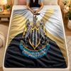 Coperta di Flanella Newcastle United Calcio Calda Morbida Plaid per Uso Interno Divano Letto Soggiorno