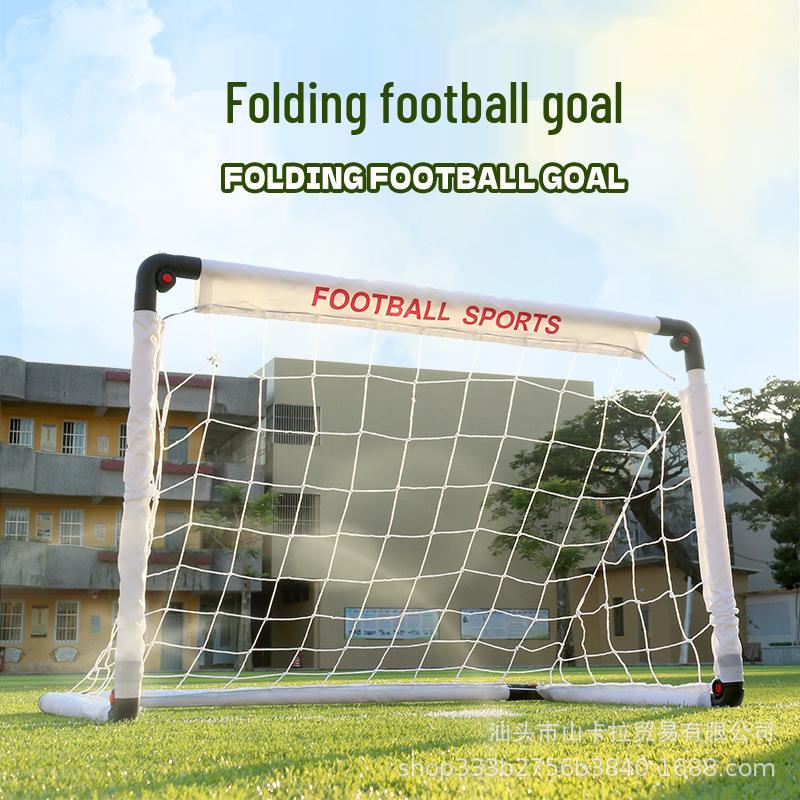

Portable Folding Football Goal for Kids - No Installation Needed Yellow - Small Goal [60CM]