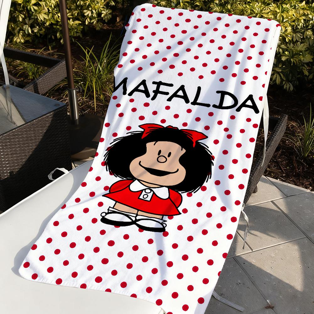 Cute Cartoon M-Mafalda Towel Quick Dry Soft Yoga Swimming Fitness Mountain Climbing Beach