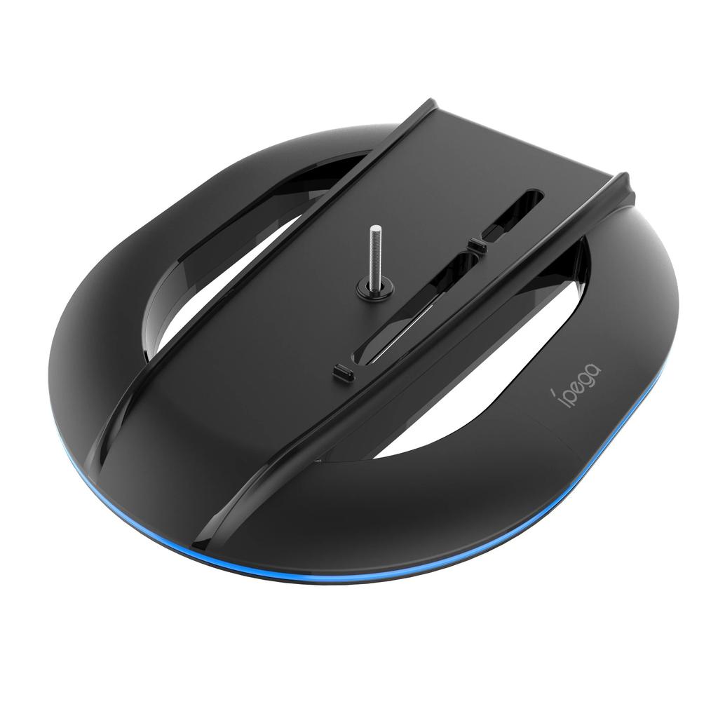 Stojak do gry na PS5 Slim Kompatybilny z Edycją Cyfrową i z Napędem, Łatwy Montaż, Antypoślizgowa Podstawa dla Bezpiecznego Stabilnego Ustawienia