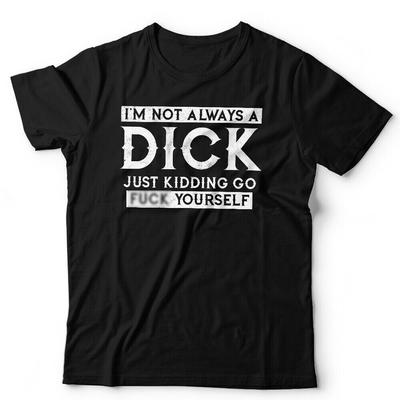 Ich bin nicht immer ein Arschloch T-Shirt Unisex Lustig Erwachsenenhumor Neuheit Sarkastisch