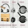 2pcs Stainless Steel Cutting Board Storage Rack Space Saving Wall Mounted Pot Lid Holder