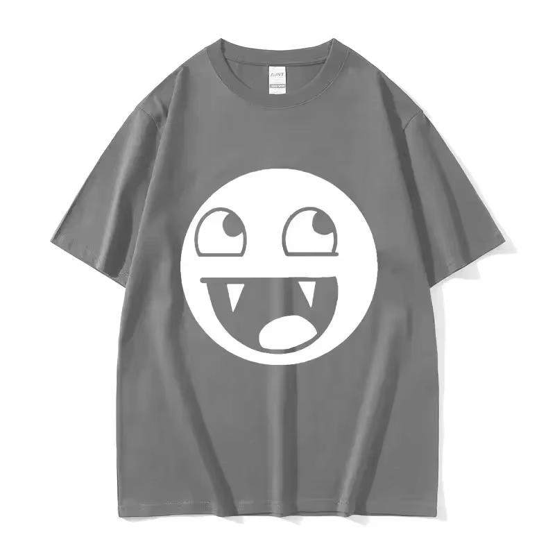 Herre- og dame sommer casual uttrykk trykt T-skjorte trendy mote kort ermet