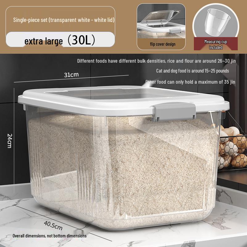 Versiegelter Insekten- und Feuchtigkeitsschutz-Aufbewahrungsbehälter für Reis & Mehl mit großem Fassungsvermögen