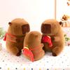 Capybara Fortune Tree Chef Plush Toy Koi Fish French Fries Backpack Gift Kids