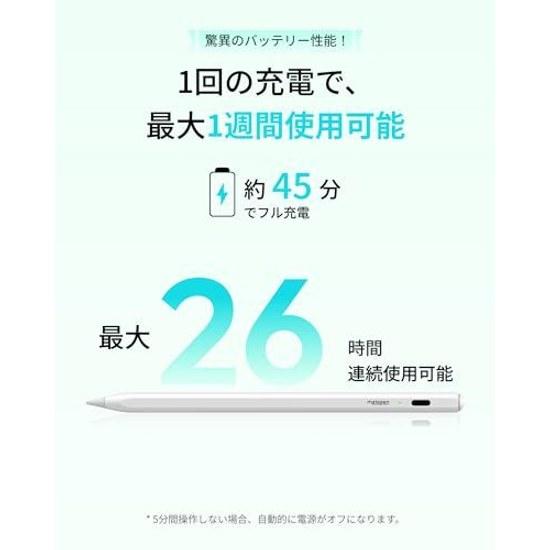 Metapen Air 8 iPad Pencil Touch Pen Substitute Apple Compatible Models from 2018 2026 Type-C Fast Charging Anti-misoperation No Bluetooth Smooth Feel