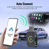 2 in 1 Wired to Wireless Carplay Android Auto Adapter Mini Box Car USB Dongle Plug&Play for OEM Wired CarPlay/Andriod Auto Cars