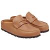 Birkenstock Rubber Sole Abrasion Resistant Closed Toe Slippers Unisex Brown Regular Loose Fit 1030206