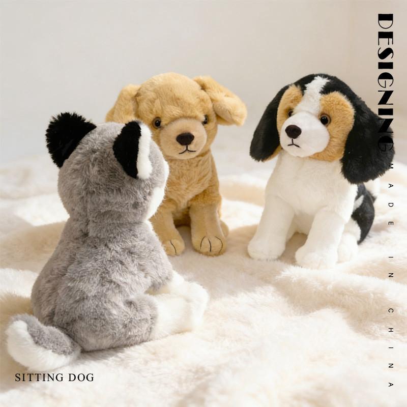 Plush Siberian Husky Dog Toy With Soft Pp Cotton Fill For Kids Playroom Decor