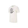 Nike T Shirts Men's White Crew Neck Moderate Straight Fit AO0650-133