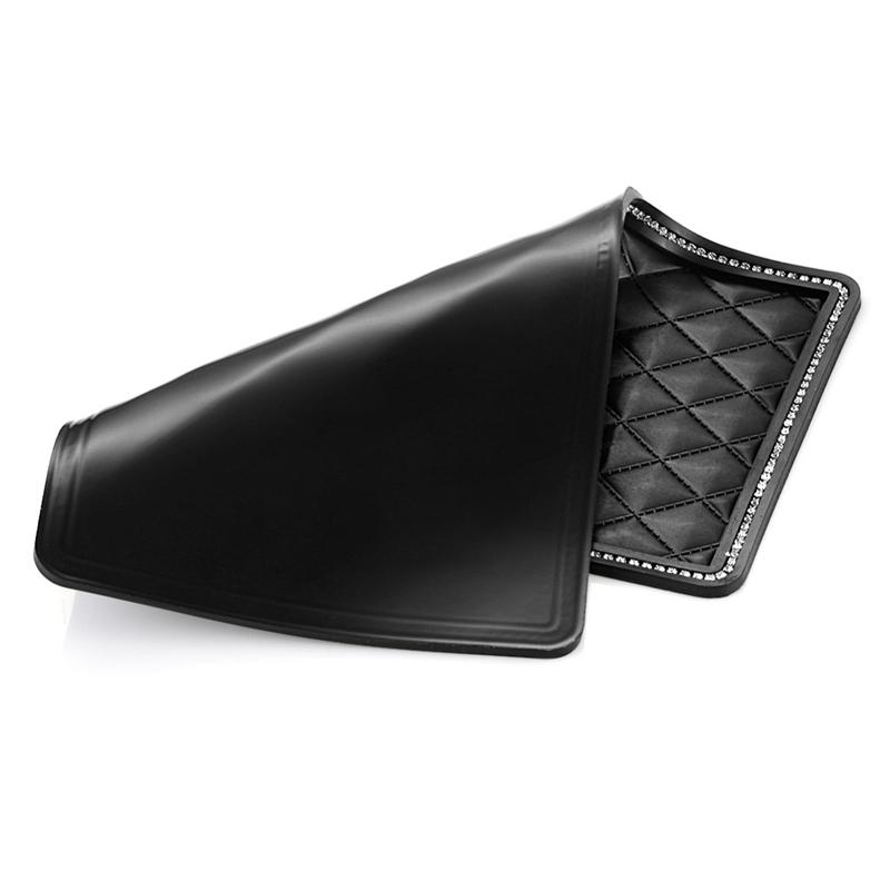 Anti-Rutsch-Matte für Telefon im Armaturenbrett des Autos Rhinesto Anti-Rutsch-Matte Rutschfestes Gadget Klebrige Matte Panel Auto Matte Fixieren Auto Zeug