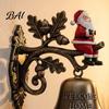 Decorative Wall Doorbell Vintage Christmas Doorbell, Welcome Hanging, Deer/Snowman/Santa Claus/Penguin/Witch Decor, Wrought Iron Holiday Decor