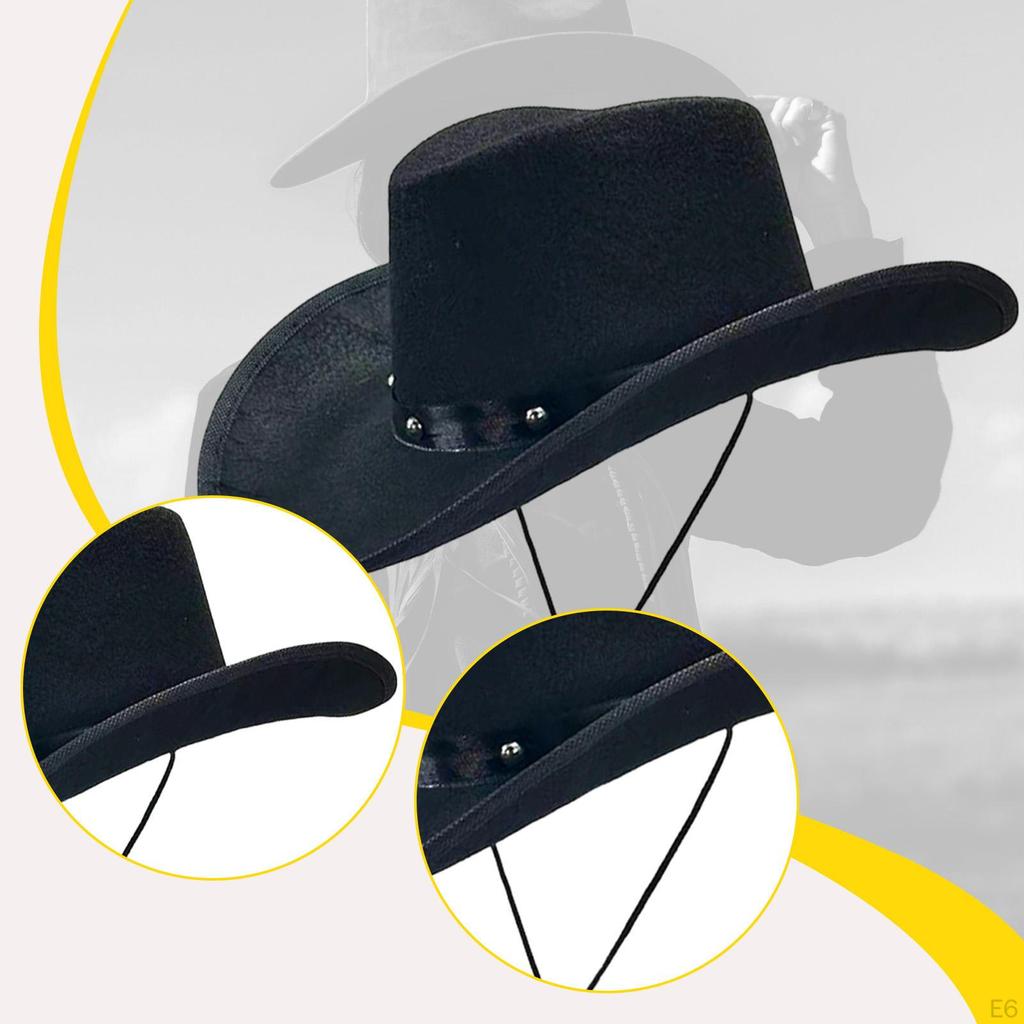 Cowboy Hat Cosplay Costume Accessories for Engagement Carnival Wedding