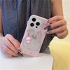 Lustiges Süßes Klares Glitzer Melody Handyhülle Für iPhone 16 Pro 15 14 Pro Max Schutzhülle mit Anhänger Stoßfeste Hüllen
