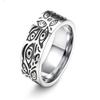Trendy Titanium Steel Evil Eye Ring Hip Hop Stylish Finger Jewelry