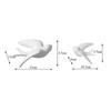 3D White Ceramic Birds Wall Decor – Modern Hanging Mural for Living Room & Home Decoration