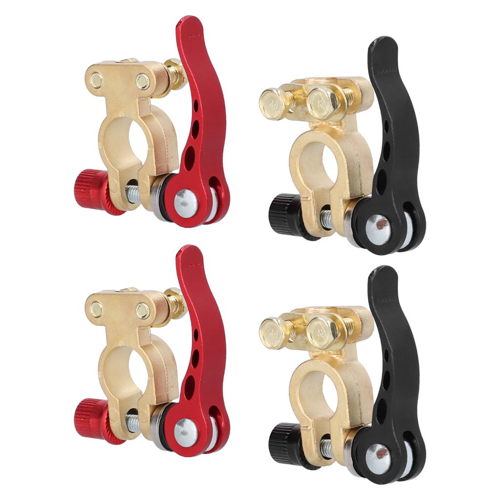 2 Sets Battery Terminal 2 Way Car Connector Clamp Positive Negative for Truck Vehicle X0378