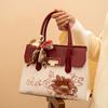 Mother'S Day Gift Premium Embroidery Red Bag Female Bride Large Capacity Medium Mom Wedding Tote