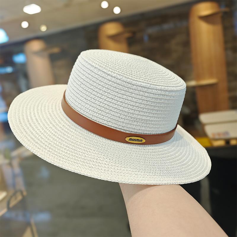 Seaside Beach Hat Lace Straw Hat Children Summer Visor Breathable Sunscreen Bucket Hat Vacation Style Straw Hat