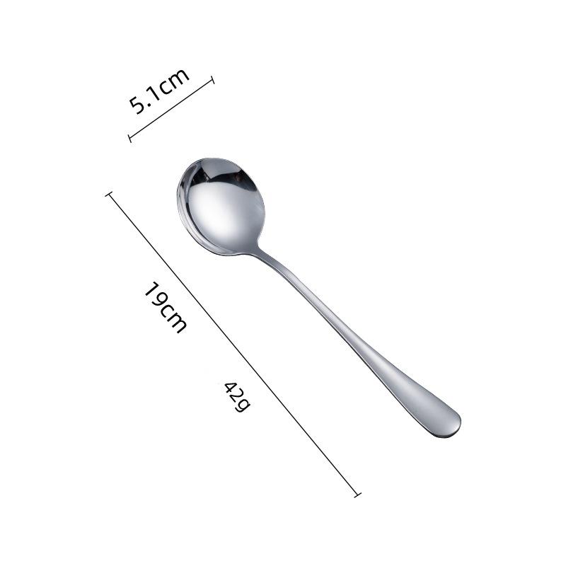 Stainless Steel Western Tableware Household Eating Spoon Hotel Thickened Steak Knife and Fork Western Dessert Coffee Spoon