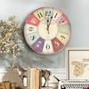  Retro Wooden Wall Clock Owl Rooster Vintage Rustic Non-Ticking Silent Quiet Home Office Kitchen Decor