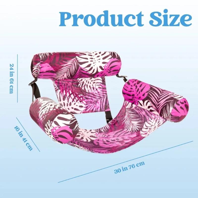 1Pcs  Inflatable Pool Floats Chairs With Armrests And Backrests Pvc Floating Lounger Sofa Summer Pool For Adults And Children