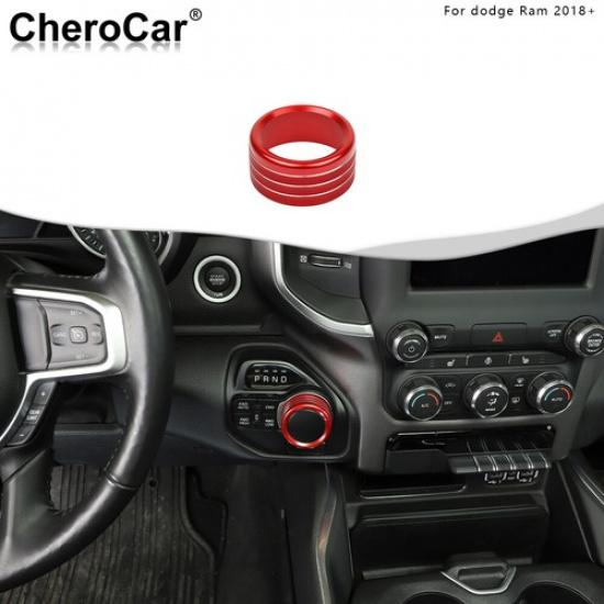 Center Gear Shift Switch Button Knob Trim For Dodge RAM 1500 18+ High Versio Red
