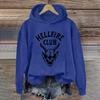Women's Fashionable Casual Long-Sleeved Printed Hooded Sweatshirt