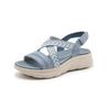 Women's H580-9 Lightweight Sporty Sandals with Comfortable Elastic Bands and Thick Soles for 2025 - Plus Size Available