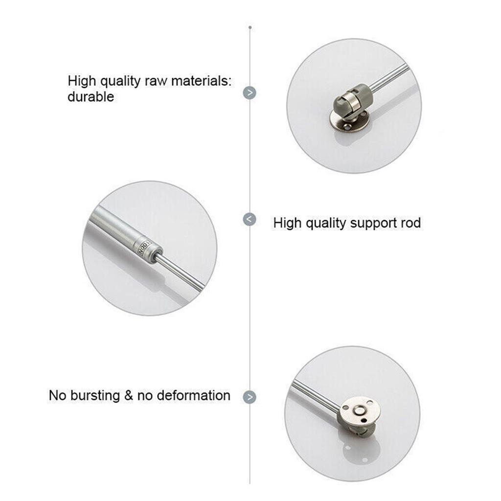 Jämn & Tyst Dörrstöd Långsam Öppnings-/Stängningsstöd Skåpstöd 2/4st för Stor Skåp- & Förvaringskistlock