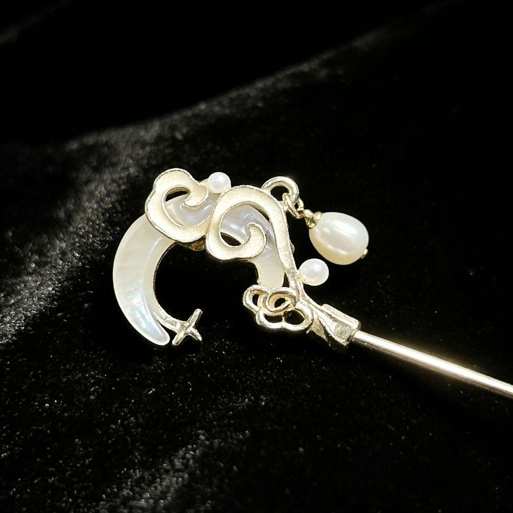 Moonlight Stone Hairpin Accessories New Chinese Style Chopstick Shaped Hairpin  For Woman Girl