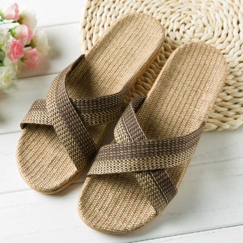 

Linen Slippers, House Slippers 44