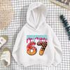 Y2K Kids Christmas Casual Sports Hoodie  Candy Snowflake, Fleece Lined Holiday Gift
