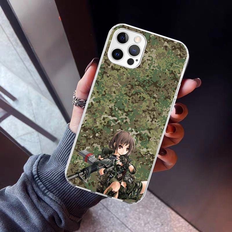 Camouflage Military Phone Case For iPhone 17 Air 16 15 Pro Max 14 Plus 13 Mini 12 11 Cover 7 8 SE Silicone Shell Print Fundas 17
