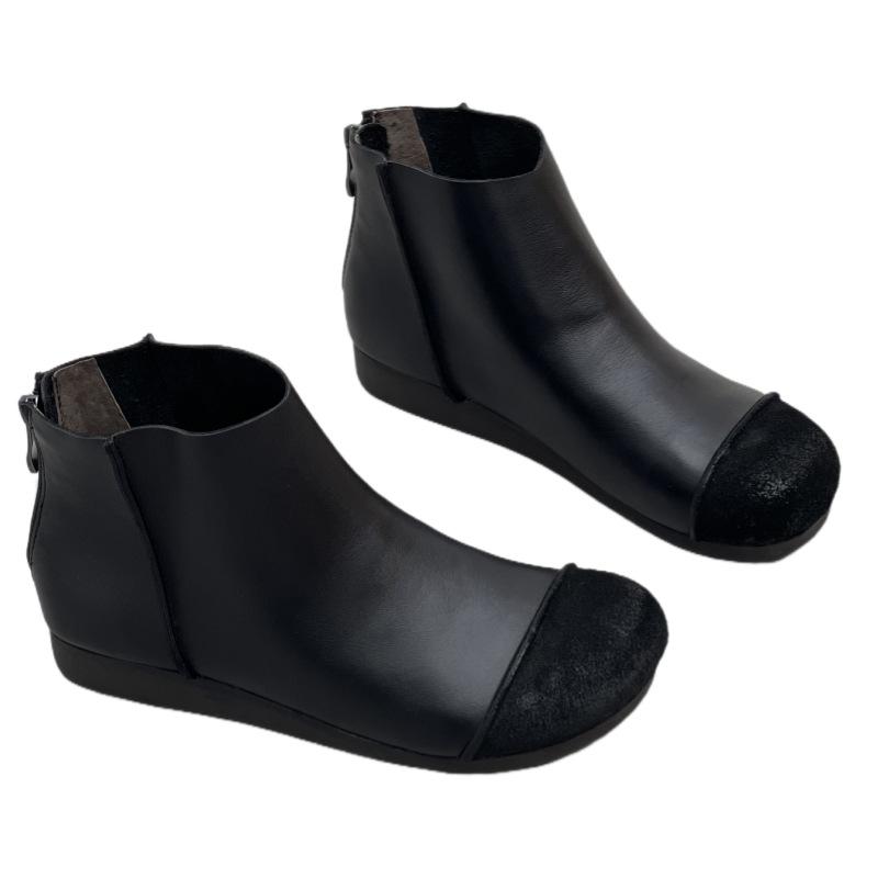 Nowe buty damskie: Retro, Przewiewne, Wygodne i Wszechstronne Damskie Botki z Miękkiej Skóry