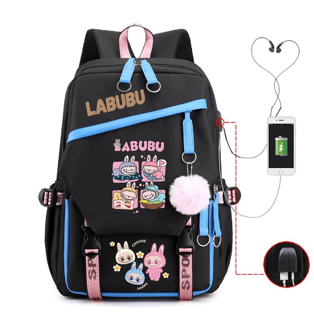 New Printed Junior High School Students Schoolbag Large-capacity Spine Backpack