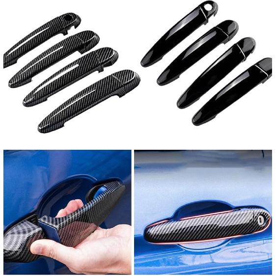 Car Door Handle, Gloss Black Car Exterior Door Handle Covers Trims Compatible for BMW 1 3 Series E87 E90 E91 E92 E93 F30 X1 X2 X3 X4 X6 Auto