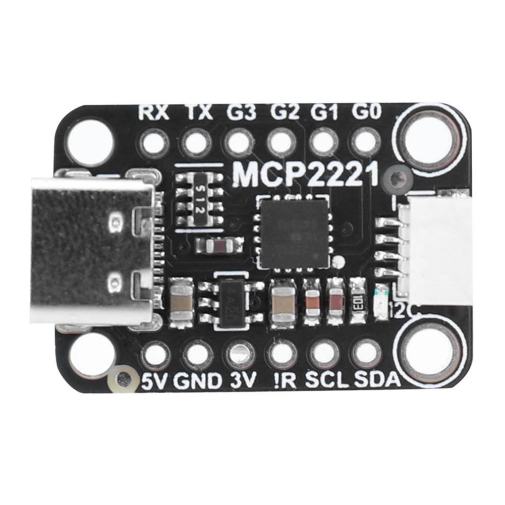 MCP2221A General Purpose USB To GPIO ADC I2C MCP2221A Breakout USB To GPIO Module Board for Stemma QT/Qwiic