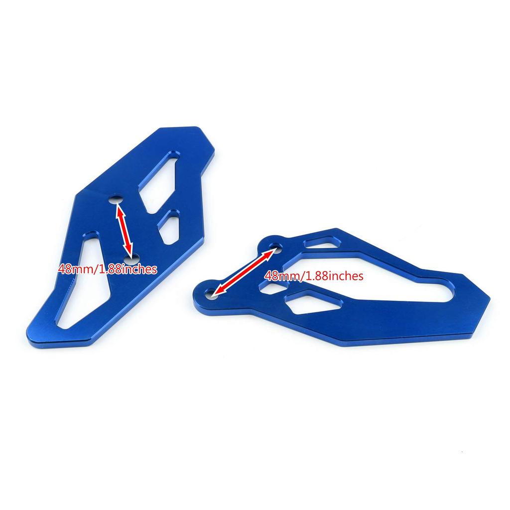 Bruce & Shark Footrest Back Step Adapter Plate for Yamaha YZF R3 R25 MT-03 Blue Motorcycle Motorcycle