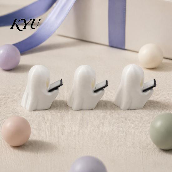 Spooky Ghost Figurine for Bookshelf Halloween Cute Reading Desk And Bookshelf, Statue, Decor Entrance Mini Ornament with Book Home Study & Office
