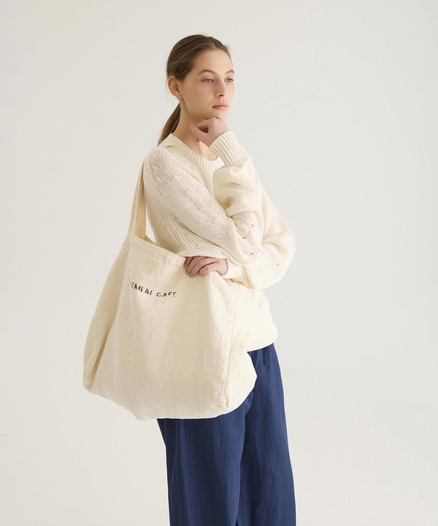 Oteumilkape (Unisex) Paper Pullover Knit - Ivory