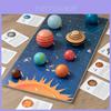 Puzzle del Pianeta Montessori per Bambini Giocattolo Educativo in Legno per la Prima Infanzia