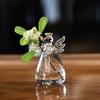 Modern Glass Flower Vase Compatible for Fresh or Artificial Flowers Cylindrical Round Vase with Smooth Sides Minimalist Wedding Centerpiece