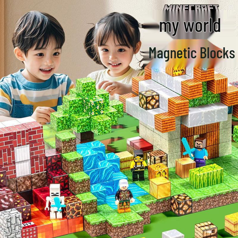 Magnetic Cube Building Blocks - Strong Force Puzzle Toy for Boys & Architectural Models